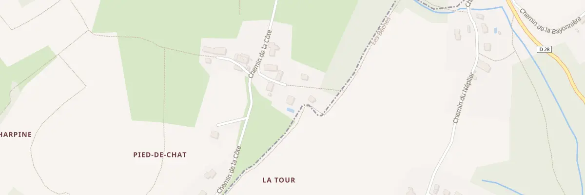 Plan du 95 Che des Baches à Miribel-les-Échelles