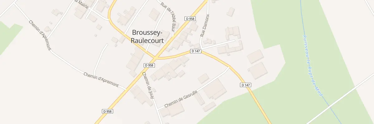 Plan du 6 Rte de Raulecourt à Broussey-Raulecourt