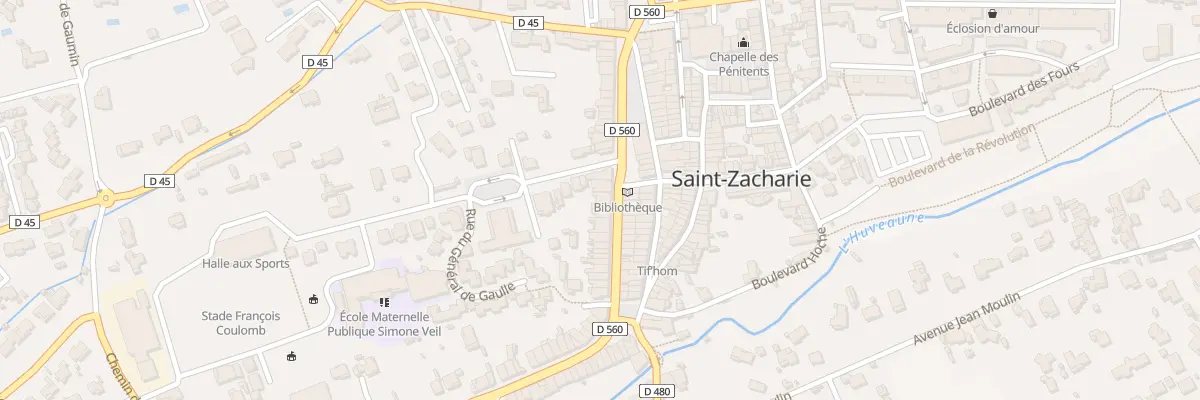 Plan du 34 Rue Jean Jaures à Saint-Zacharie