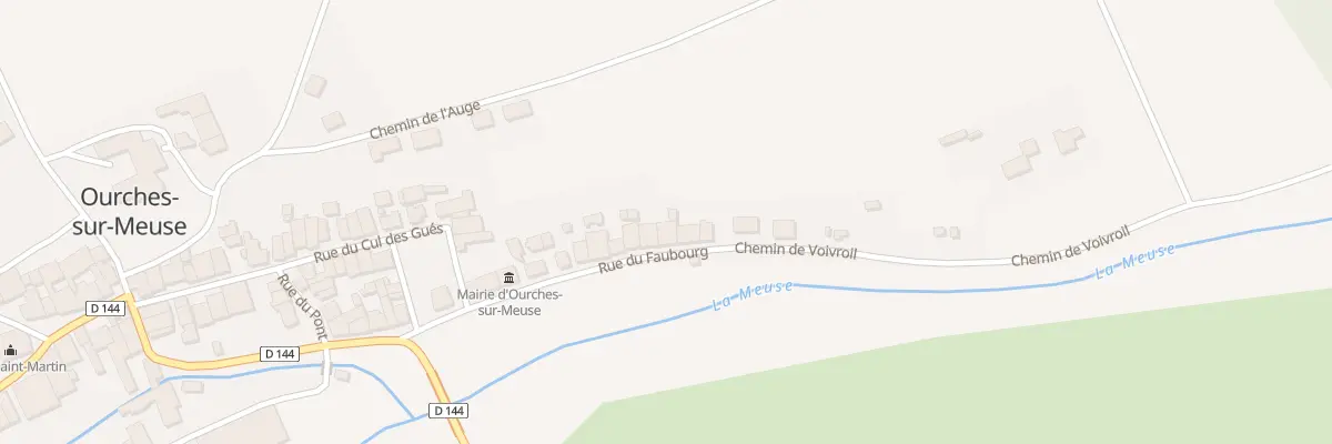 Plan du 21 Rue du Faubourg à Ourches-sur-Meuse