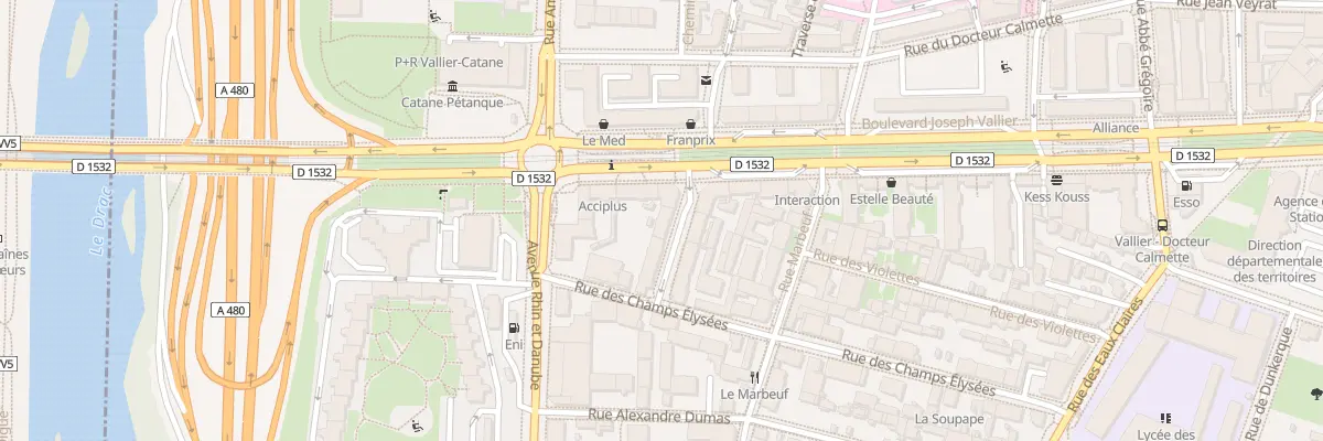 Plan du 4 Rue Henri Moissan à Grenoble