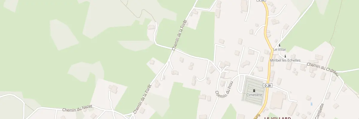 Plan du 355 Che du Frou à Miribel-les-Échelles