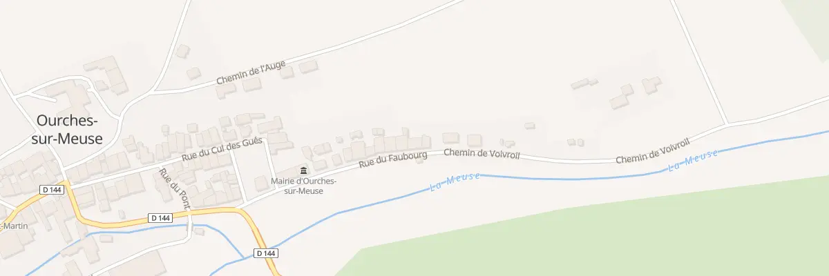 Plan du 23 Rue du Faubourg à Ourches-sur-Meuse