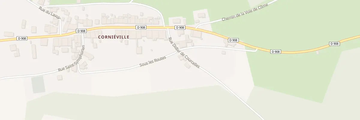 Plan du 2 Rue Didier de Courcelles à Geville