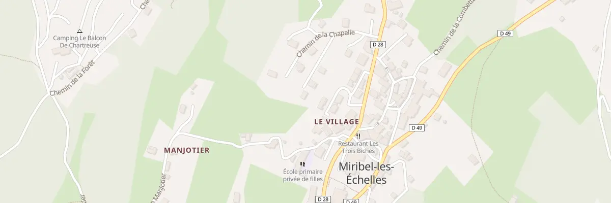 Plan du 79 Che de la Chapelle à Miribel-les-Échelles