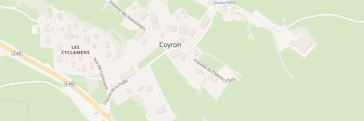 Plan du 12 Che de la Fraite à Coyron