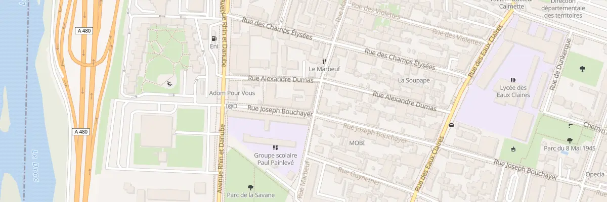 Plan du 72 Rue Joseph Bouchayer à Grenoble