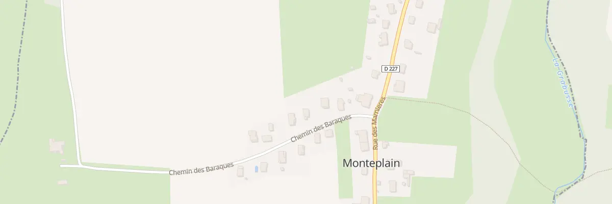 Plan du 7 Che des Baraques à Monteplain