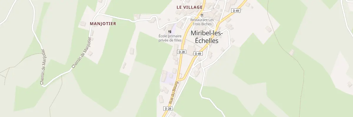 Plan du 429 Rue du Bourg à Miribel-les-Échelles