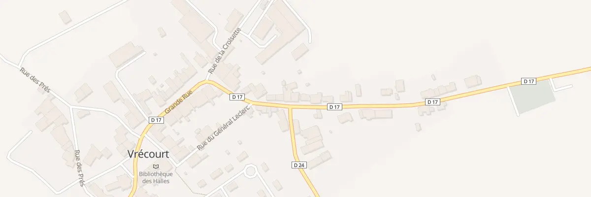 Plan du 13 Rue du Haut de la Croix à Vrécourt