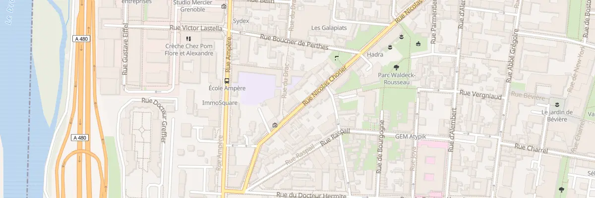 Plan du 80T Rue Nicolas Chorier à Grenoble