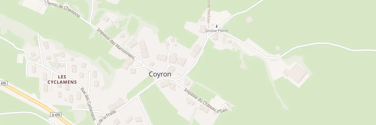 Plan du 11 Che de la Fraite à Coyron