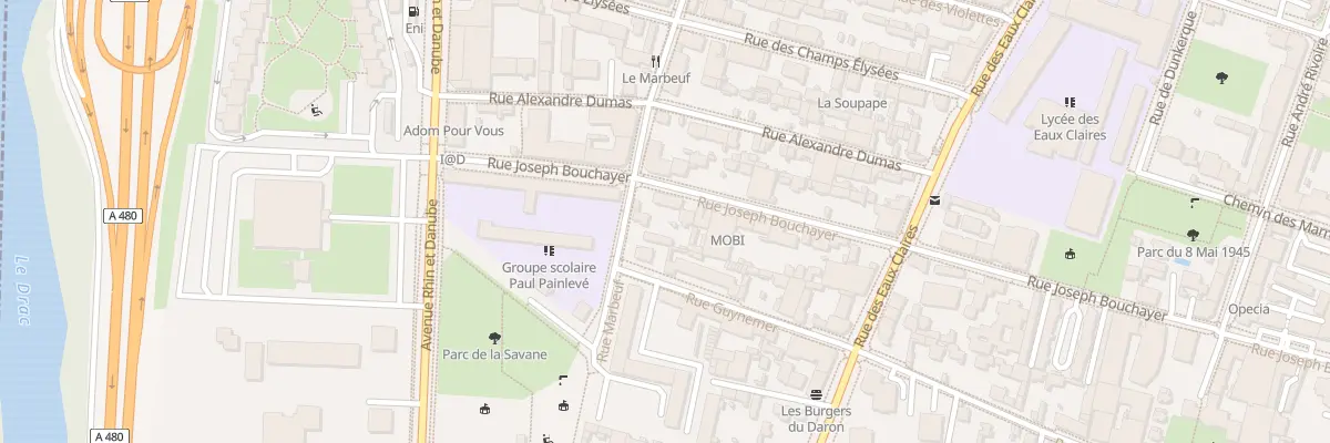 Plan du 65 Rue Joseph Bouchayer à Grenoble