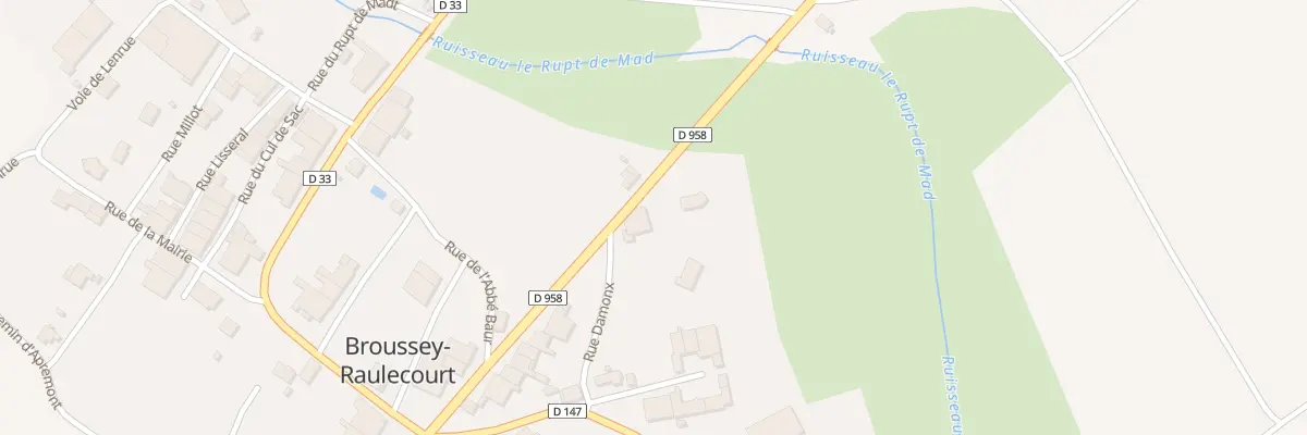 Plan du 20 Rte de Metz à Broussey-Raulecourt