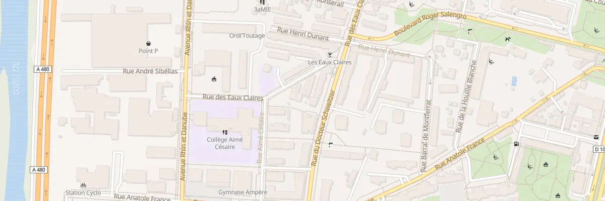 Plan du 8 Rue Doc Schweitzer à Grenoble