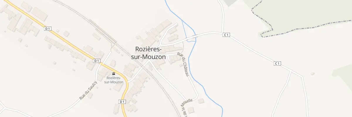 Plan du 8 Rue du Château à Rozières-sur-Mouzon