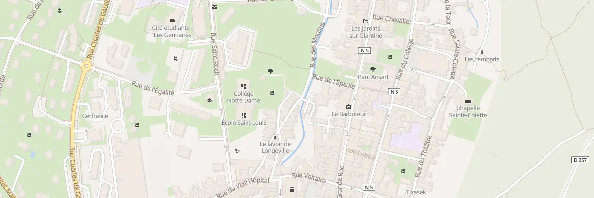 Plan du 15 Rue de Longeville à Poligny