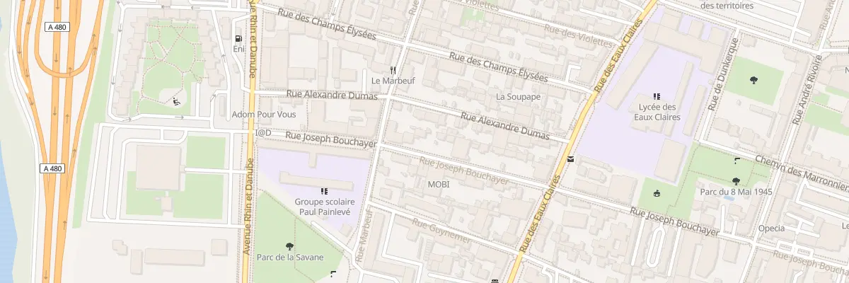 Plan du 66 Rue Joseph Bouchayer à Grenoble