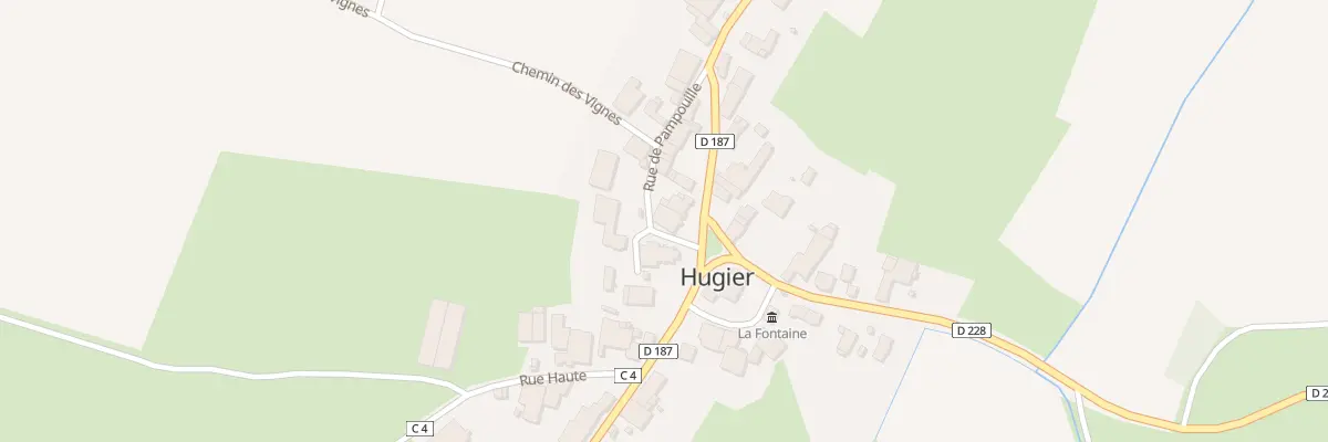 Plan du 1 Pl de la Mairie à Hugier