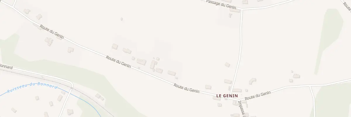 Plan du 1255 Rte du Genin à Domessin