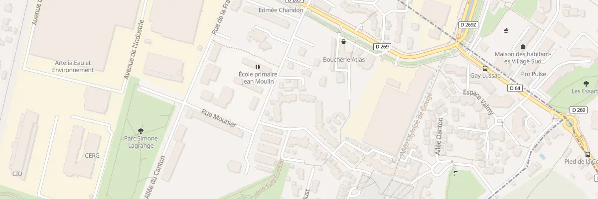 Plan du 1 Rue des Droits de l’Homme au Pont-de-Claix