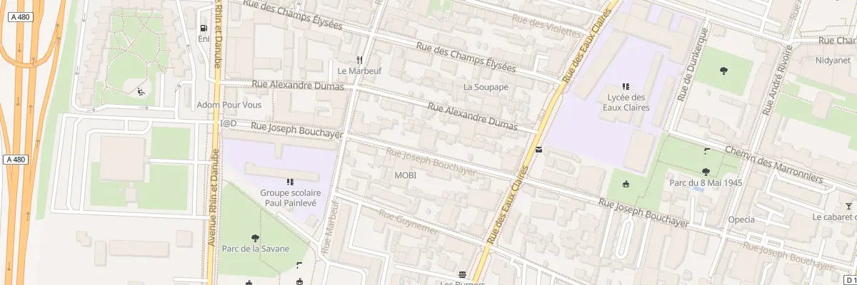 Plan du 58 Rue Joseph Bouchayer à Grenoble