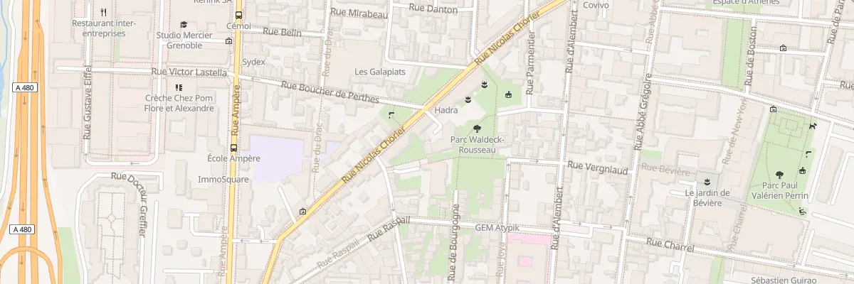 Plan du 75T Rue Nicolas Chorier à Grenoble