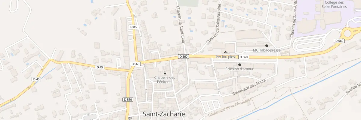 Plan du 26 Av Frédéric Mistral à Saint-Zacharie