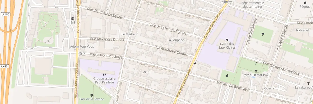 Plan du 15 Rue Alexandre Dumas à Grenoble