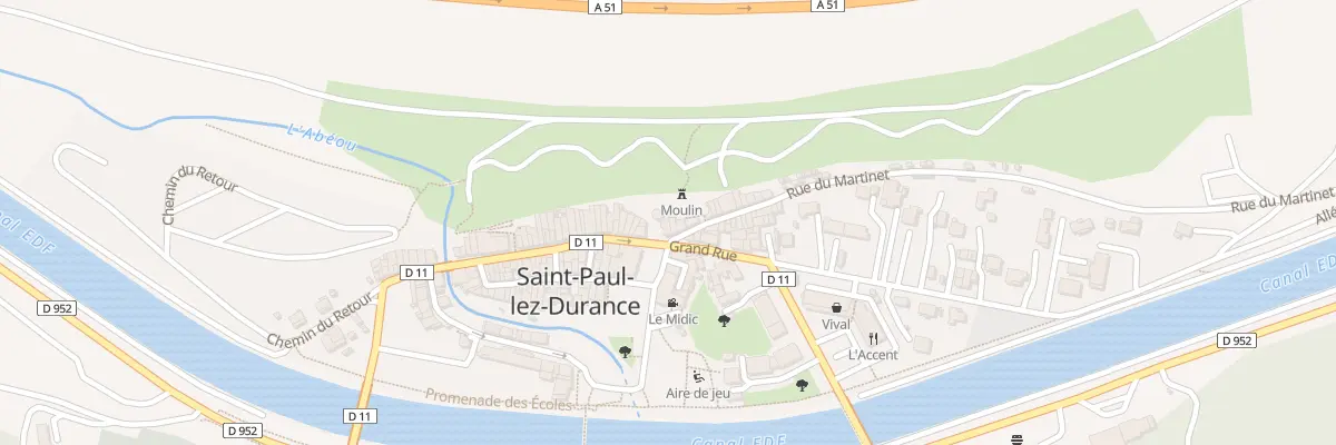 Plan du 1 Rue du Martinet à Saint-Paul-lès-Durance