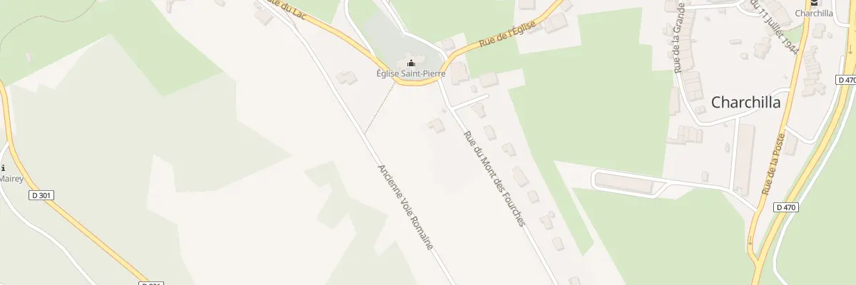 Plan du 2 Rue du Mont des Fourches à Charchilla