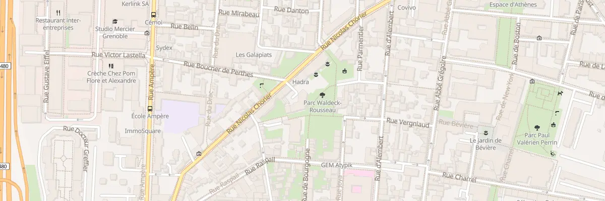 Plan du 75 Rue Nicolas Chorier à Grenoble