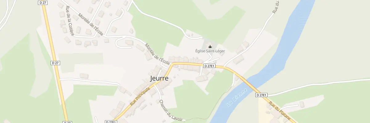 Plan du 16 Rue du Monument à Jeurre