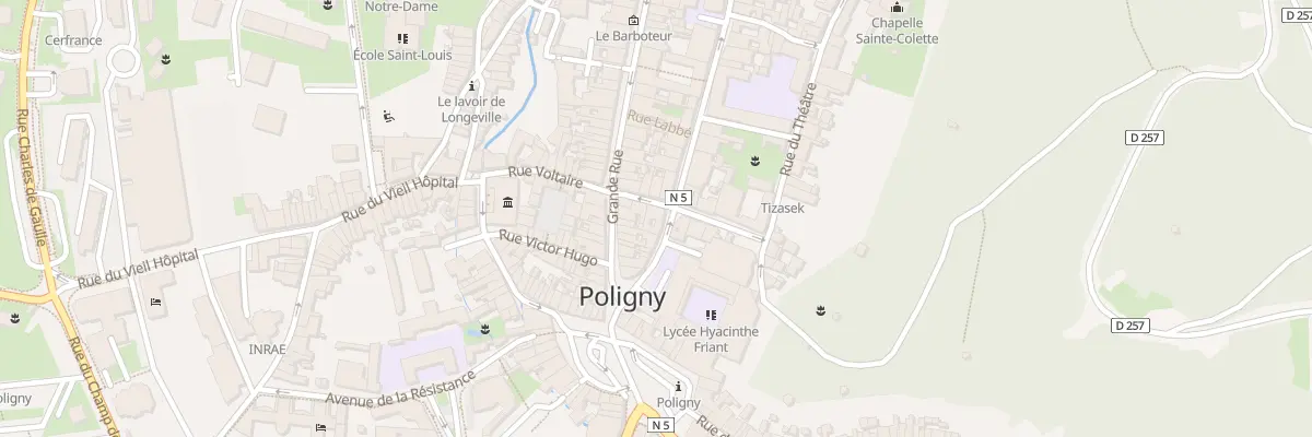 Plan du 2 Rue du Cadran à Poligny