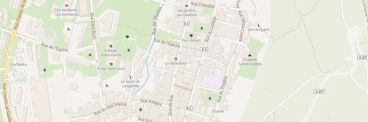 Plan du 45 Grande Rue à Poligny