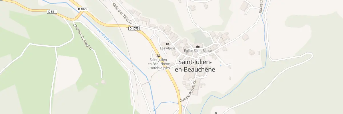 Plan du 11 Rue du Dauphiné à Saint-Julien-en-Beauchêne