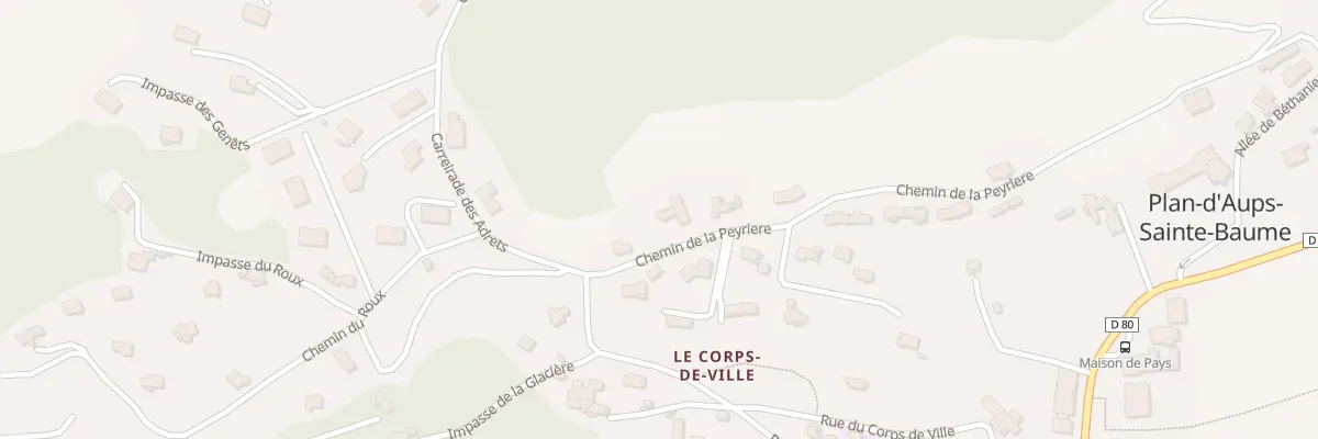 Plan du 9000 Che de la Peyrière à Plan-d’Aups-Sainte-Baume