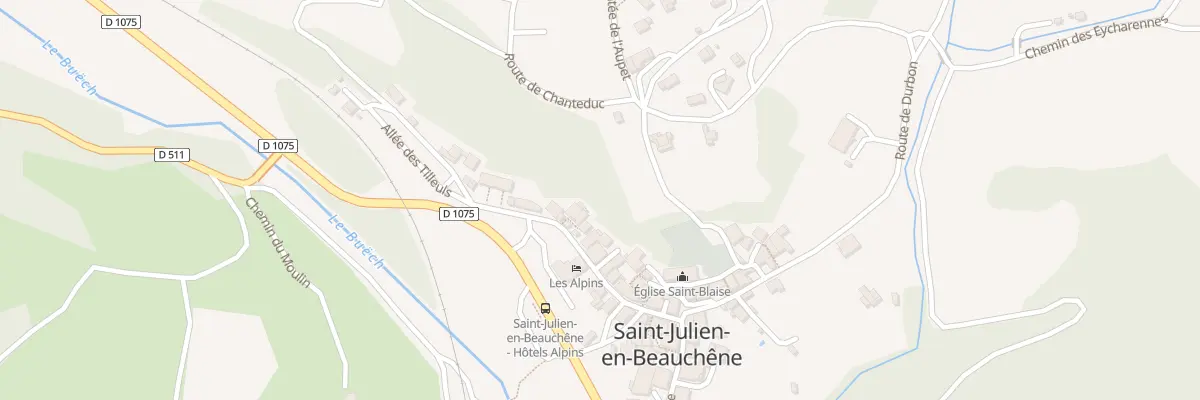 Plan du 3 Mte du Château tremblant à Saint-Julien-en-Beauchêne