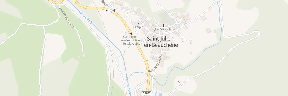 Plan du 3 Rue du Four à Saint-Julien-en-Beauchêne