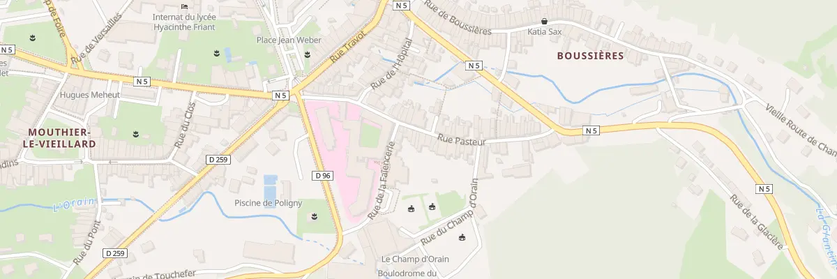 Plan du 18 Rue Pasteur à Poligny