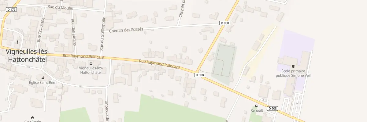 Plan du 55 Rue Raymond Poincaré à Vigneulles-lès-Hattonchâtel