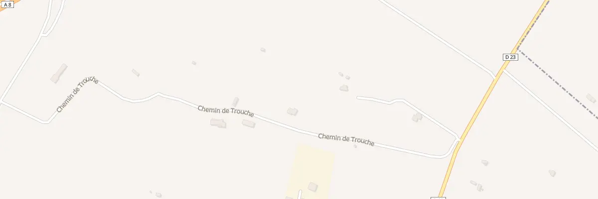 Plan du 593 Che de Trouche à Trets