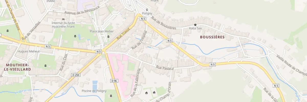 Plan du 27 Rue Pasteur à Poligny