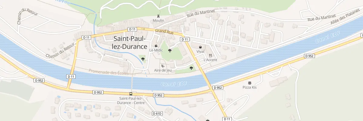 Plan du 5100 Le Village à Saint-Paul-lès-Durance