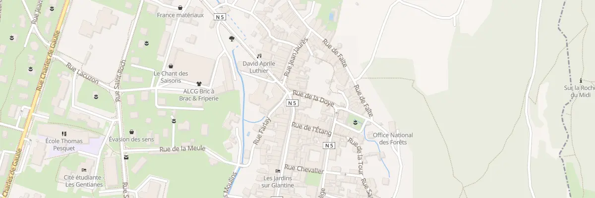Plan du 1 Grande Rue à Poligny
