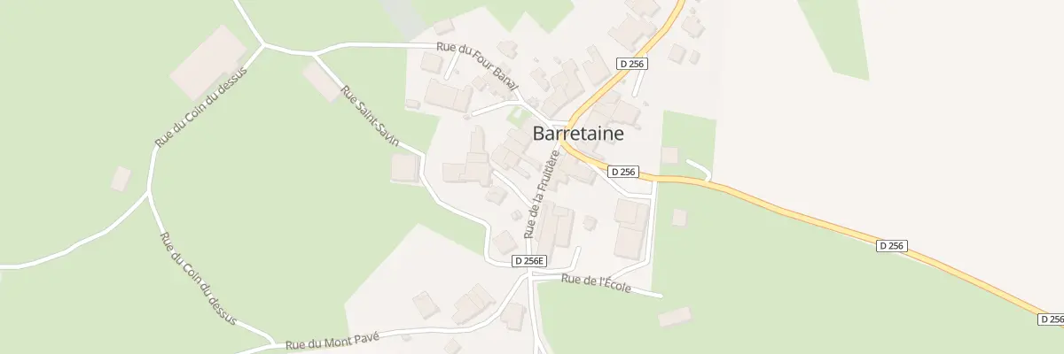 Plan du 5009 Au Village à Barretaine