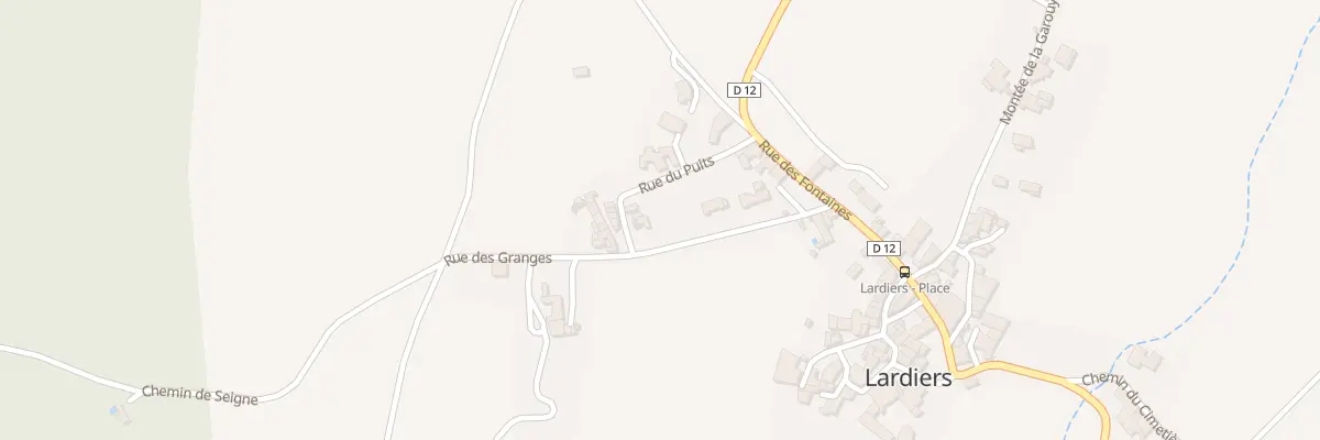Plan du 5062 Burlieres et Les Granges à Lardiers