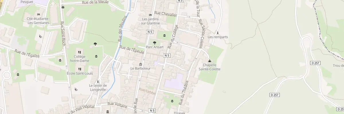 Plan du 31 Rue du College à Poligny