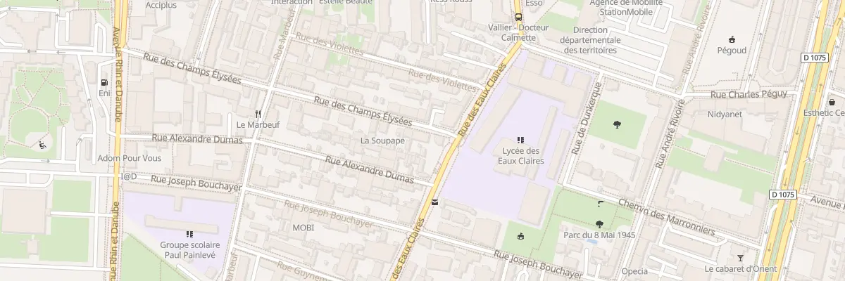 Plan du 1B Rue Champs Elysees à Grenoble