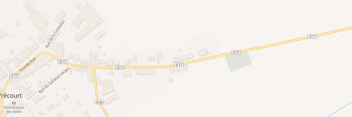 Plan du 23 Rue du Haut de la Croix à Vrécourt